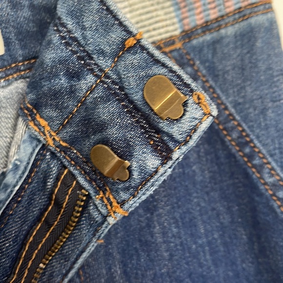 Anthropologie Pilcro & The Letterpress Patchwork Jeans, straight leg, Size 27 - Picture 4 of 9